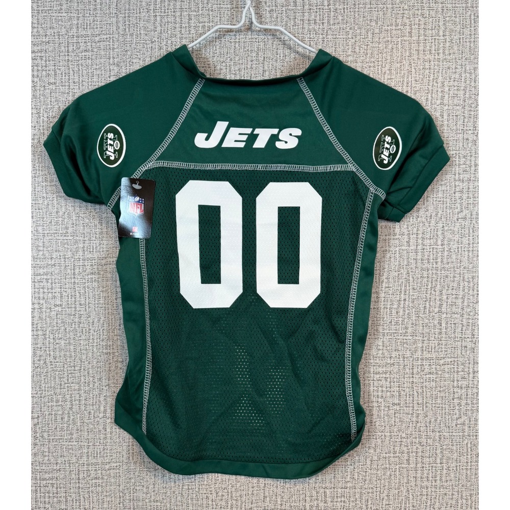 NWT Dog NFL New York Jets Pet Jersey Green White XL Football Pet Gift Game Day